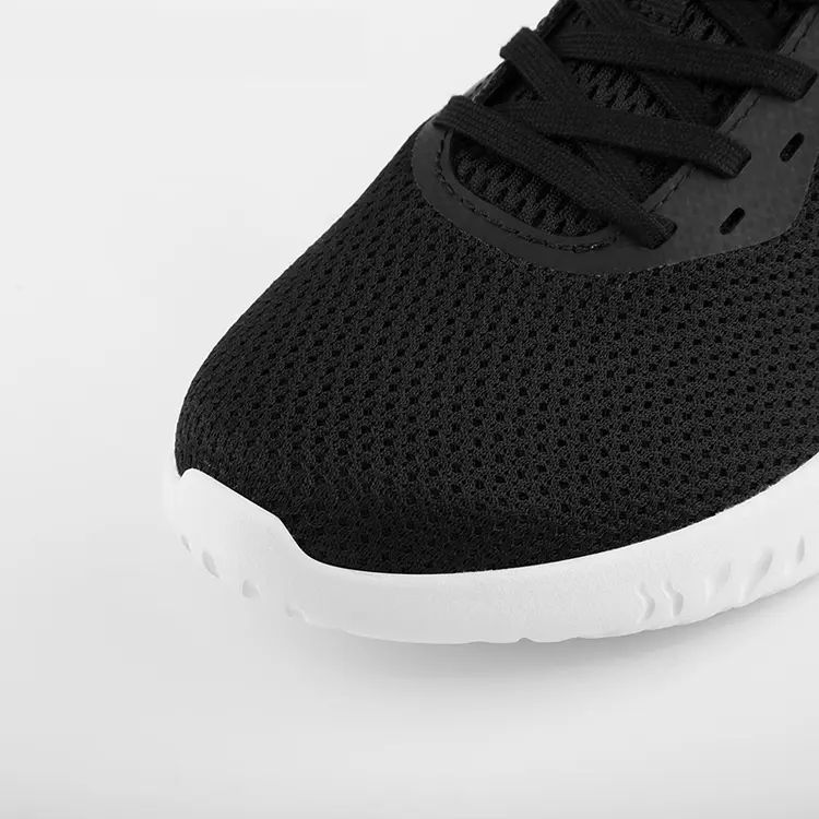 New Design Fashion Black Breathable Zapatillas Trainers Athletic Summer Knit Running Walking Shoes