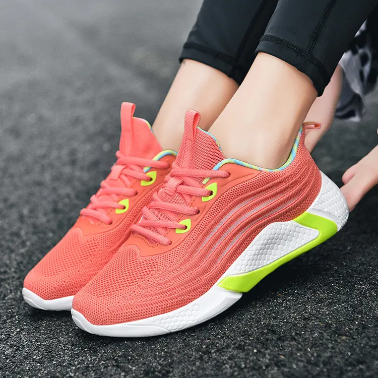 Jian Er Factory Manufacturer Custom Brand Cozy Md Outsole Lightweight Ladies Sports Shoes